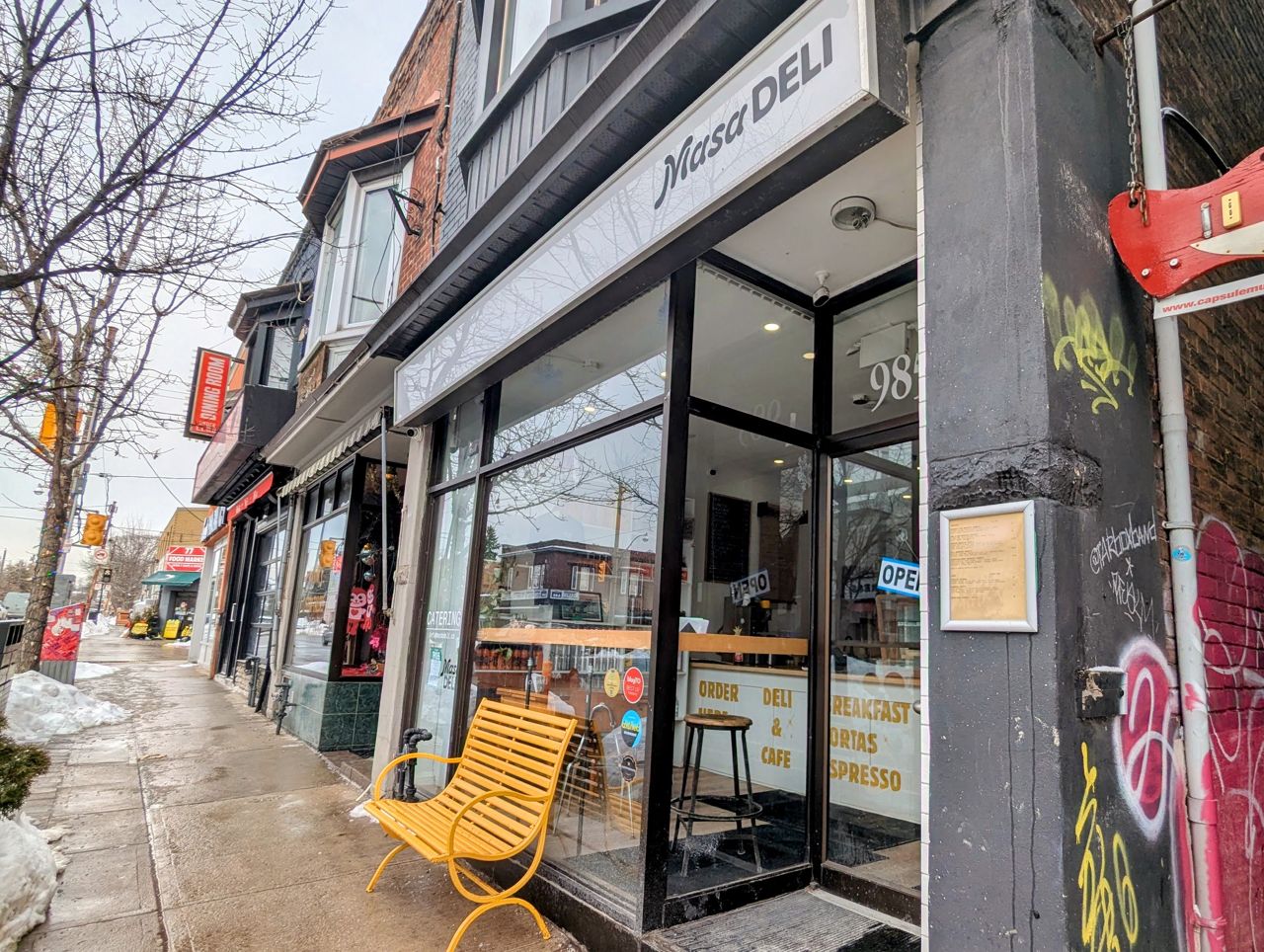 The exterior of Masa Deli