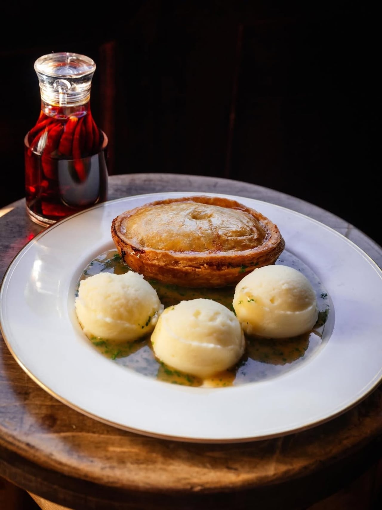 A British meat pie at the Roxton