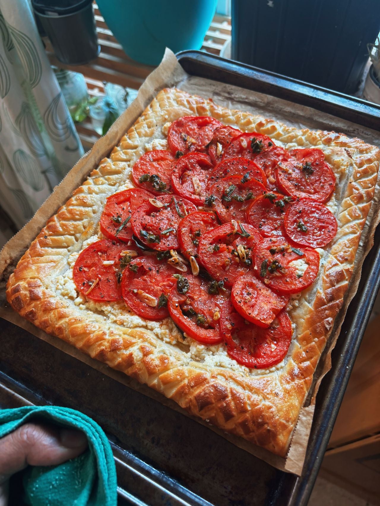 Heirloom tomato tart