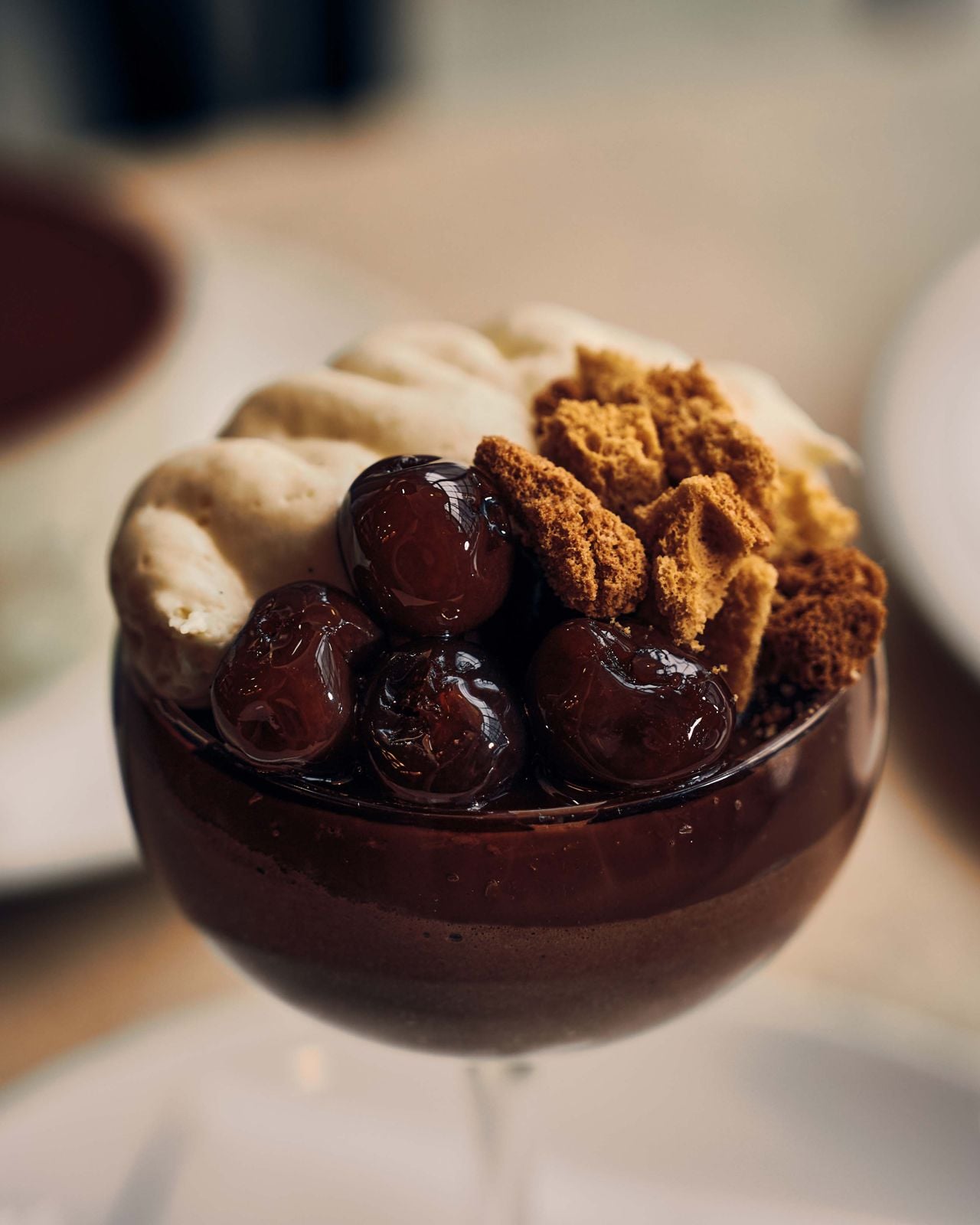 A closeup of the budino at Liliana