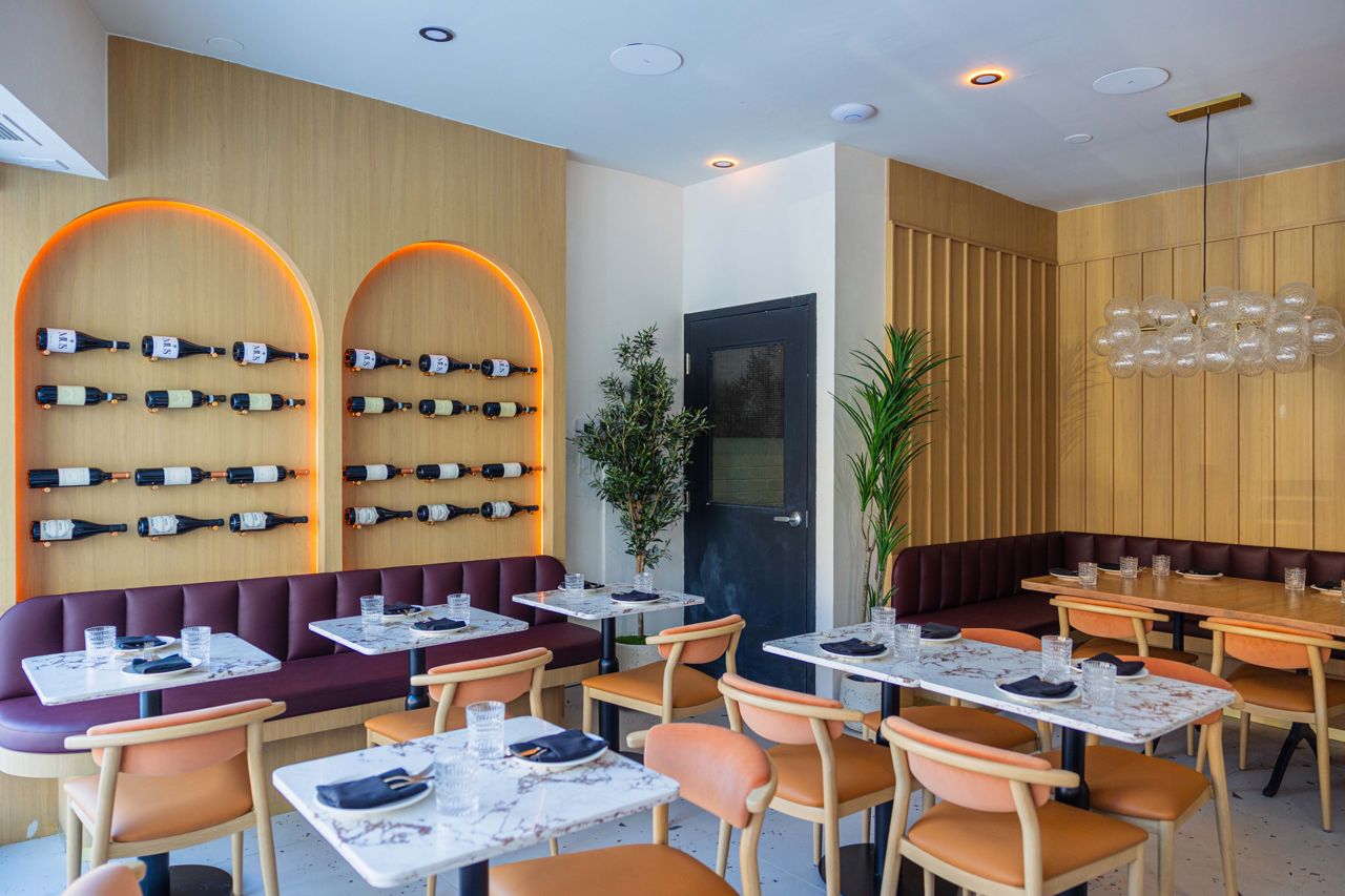 Inside Osteria Alba, an Italian restaurant in Toronto
