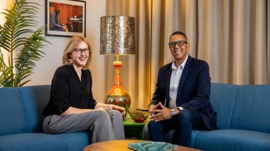 This marketing strategist transformed a bleak office into a 1970s time capsule