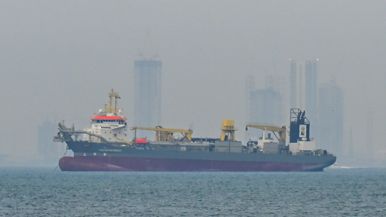 A ship carrying $90,000 worth of cargo for a Toronto food bank was hit near Iran