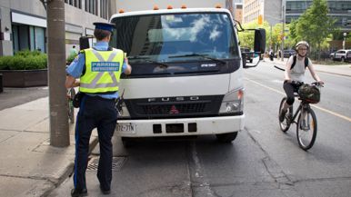 More than 17,000 tickets were issued to drivers parked in bike lanes last year