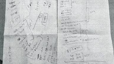 The Pearson gold heist ringleader kept a handwritten $10.3-million debt list