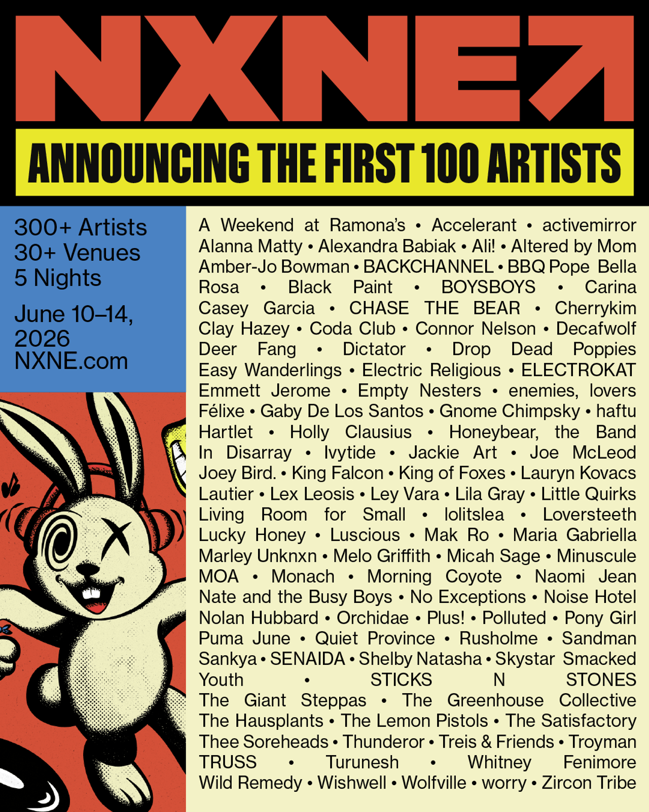 Toronto's coolest music festival, NXNE, will return this June
