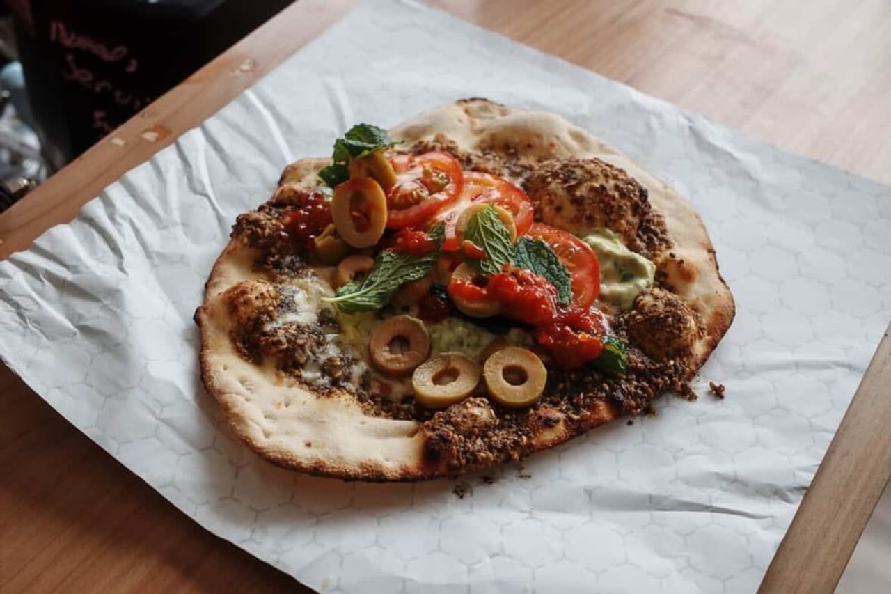 A Palestinian breakfast sandwich from Makann