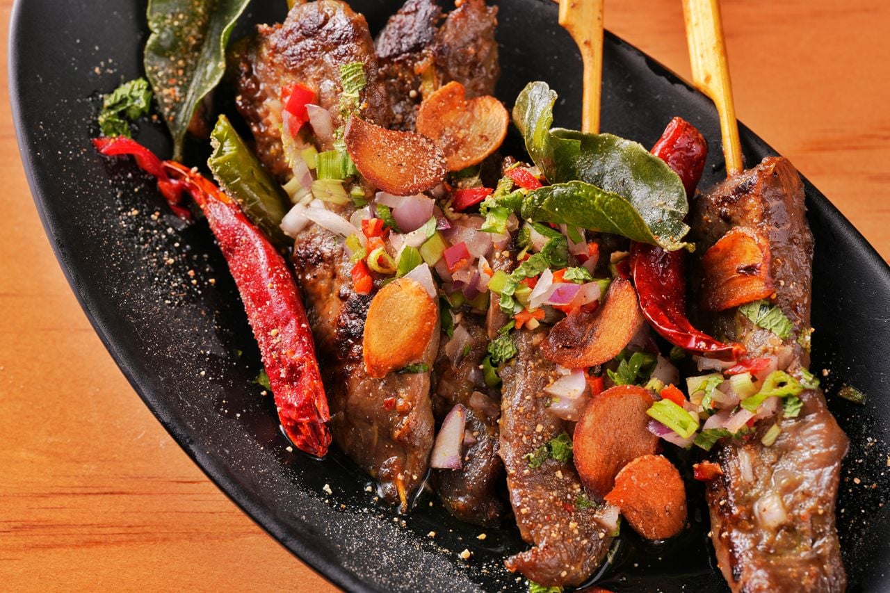 Skewers at Pii Nong Thai