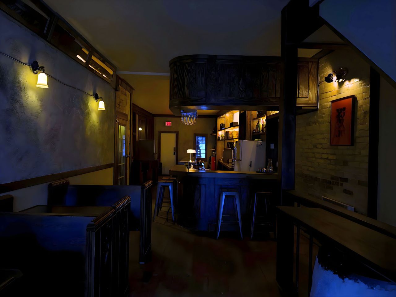 Inside Pinot Grouchio's, a wine bar in Toronto
