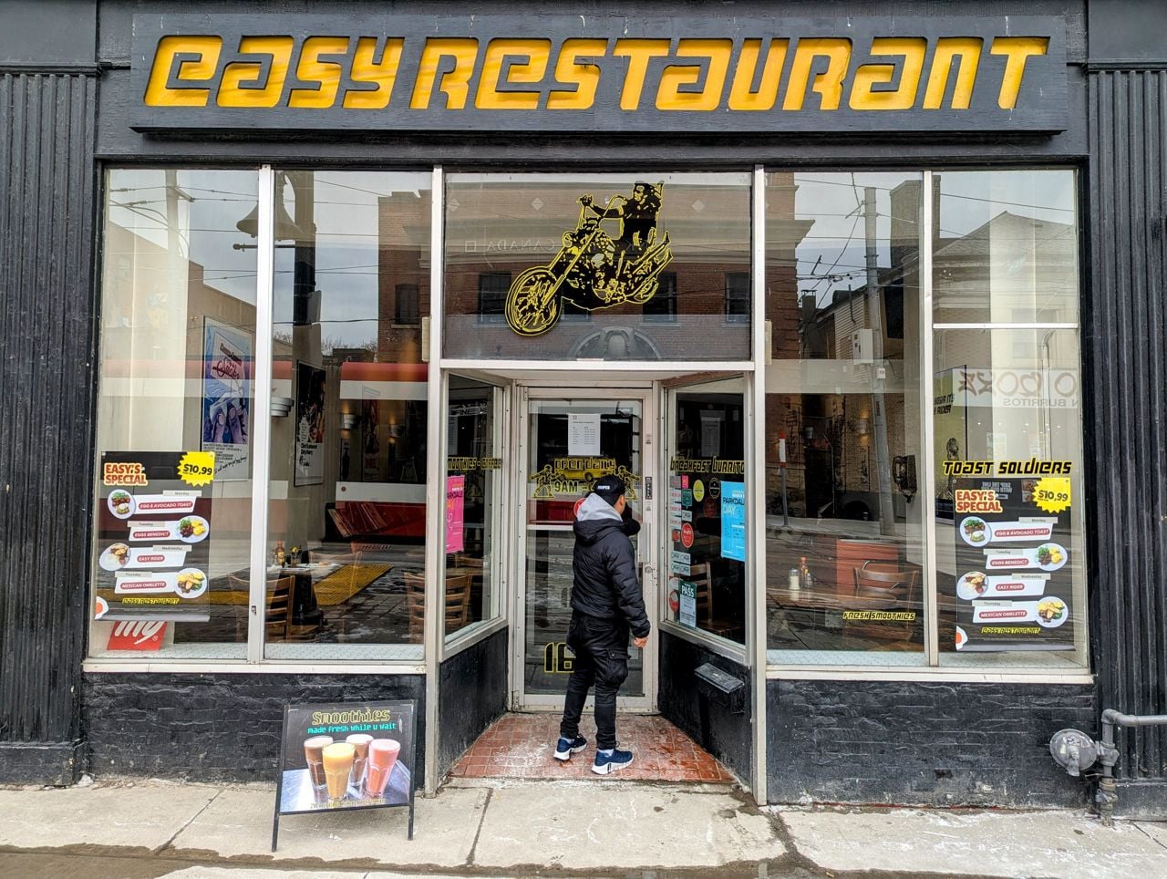The exterior of Easy Restaurant in Parkdale