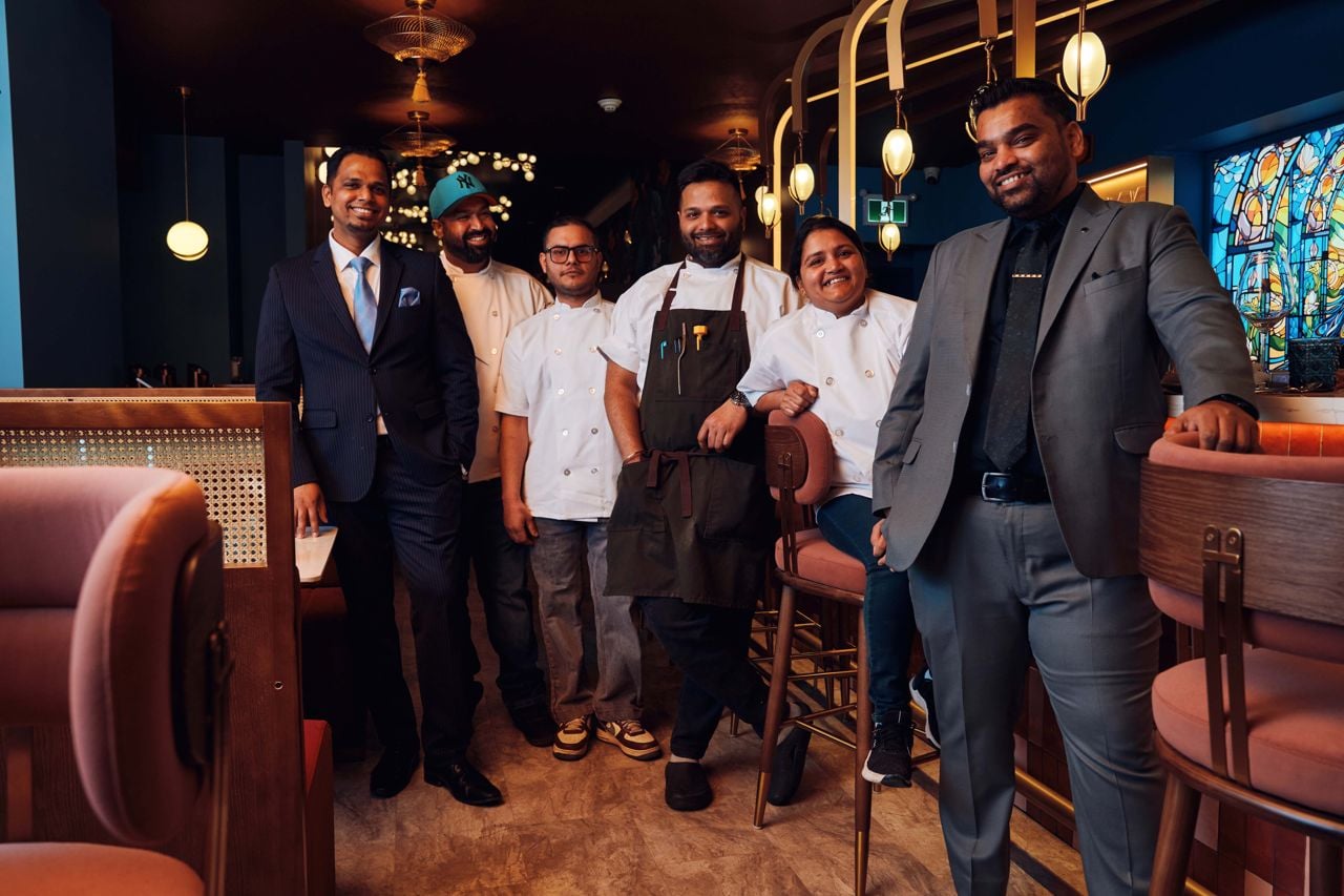 The team at Aangan, an Indian restaurant in Toronto