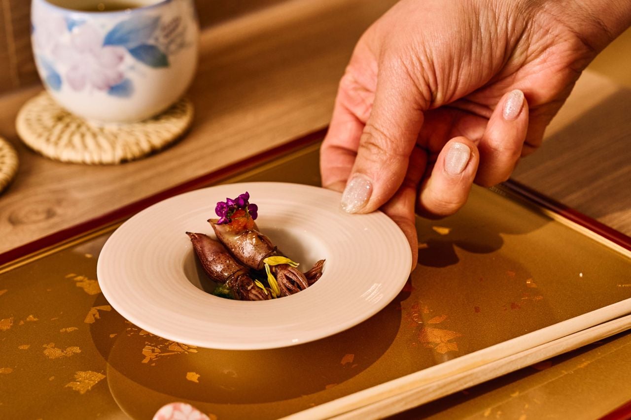 A dish of firefly squid at the Onda
