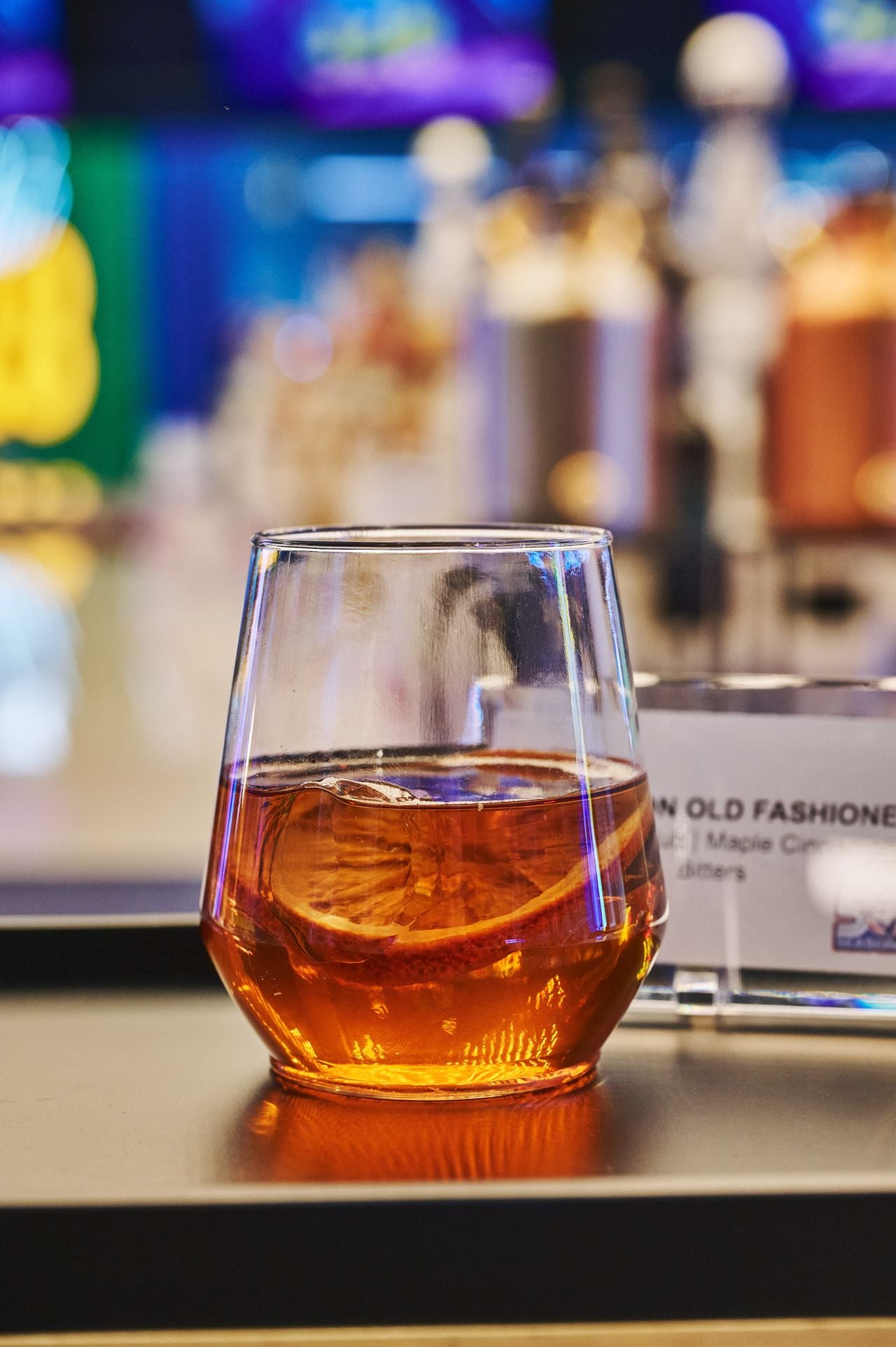 An old fashioned cocktail