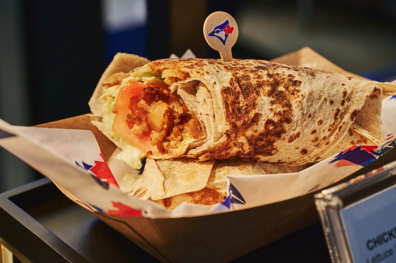 A shawarma wrap