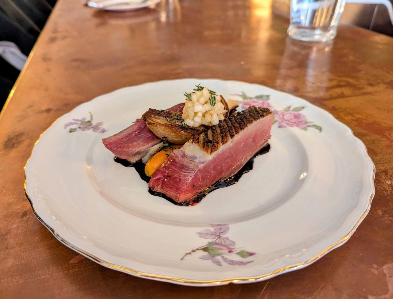 A duck dish at Stop Restaurant