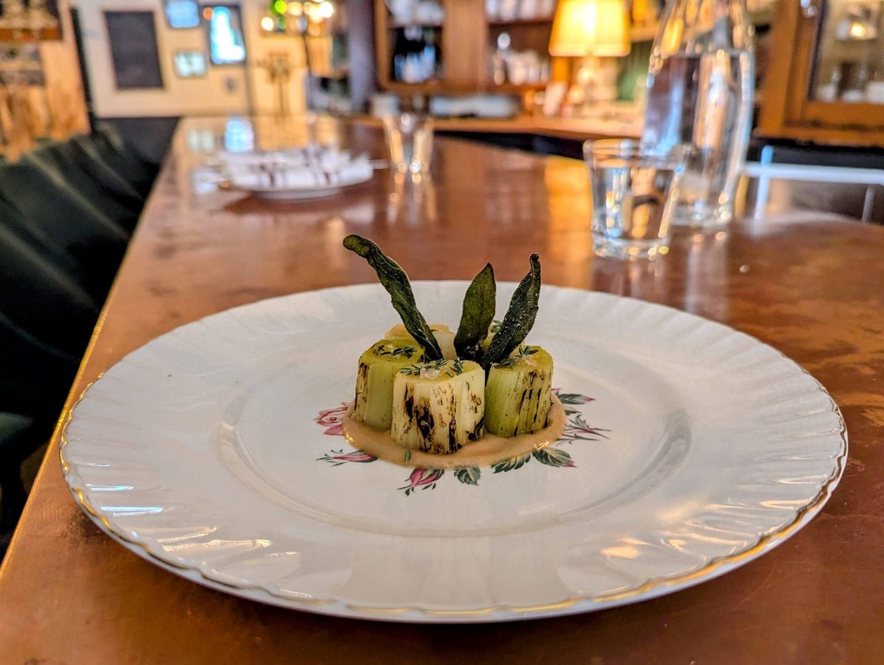 A leek dish at Stop Restaurant