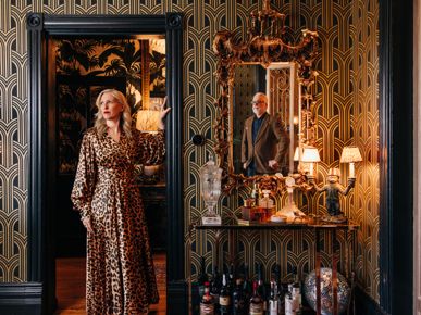 This couple turned a Dundas West Victorian into a dark and sultry Hollywood Regency palace