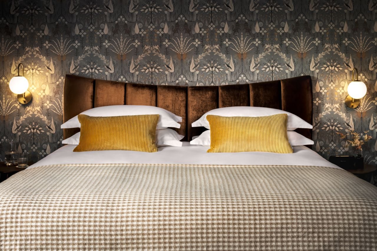 Cozy-looking bed