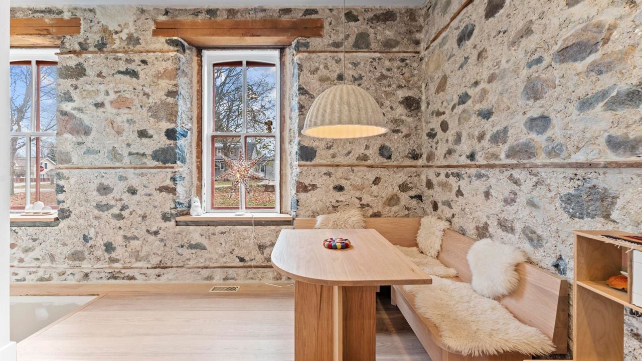 Inside a technicolour rural farmhouse lovingly restored by director Eva Michon and musician Sebastien Grainger