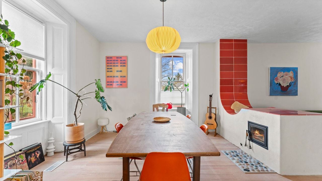 Inside a technicolour rural farmhouse lovingly restored by director Eva Michon and musician Sebastien Grainger