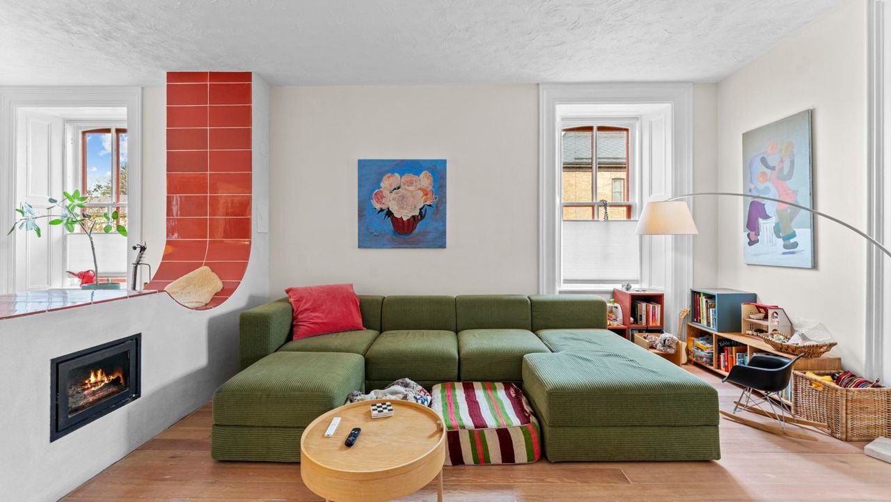 Inside a technicolour rural farmhouse lovingly restored by director Eva Michon and musician Sebastien Grainger
