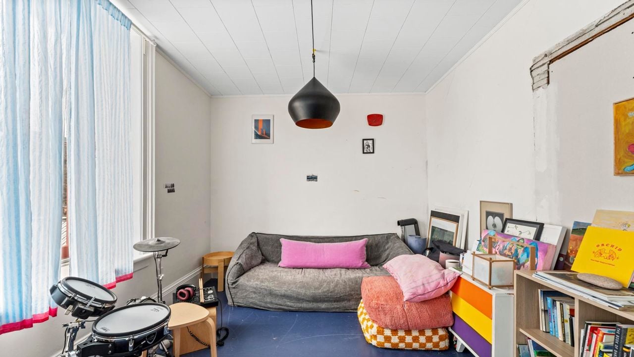 Inside a technicolour rural farmhouse lovingly restored by director Eva Michon and musician Sebastien Grainger