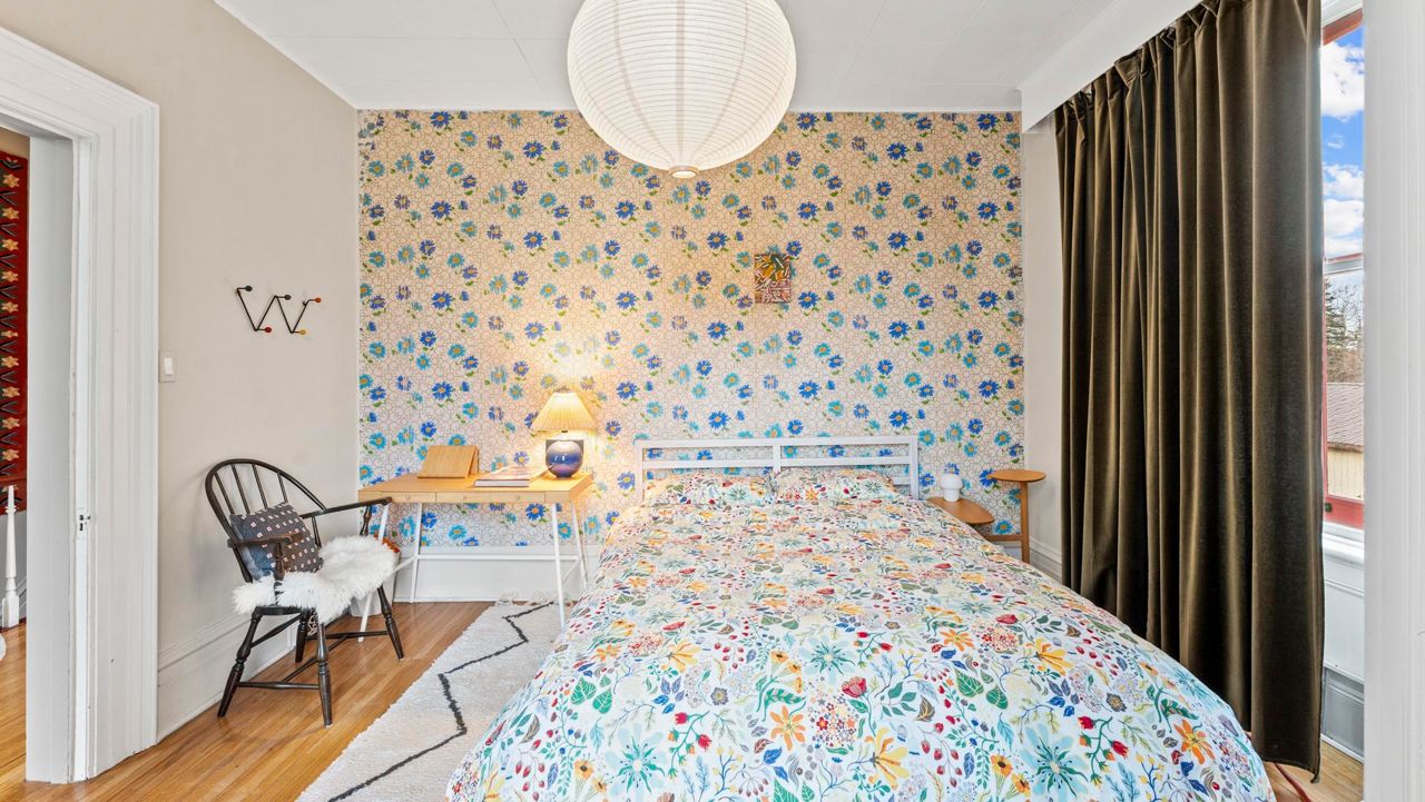 Inside a technicolour rural farmhouse lovingly restored by director Eva Michon and musician Sebastien Grainger