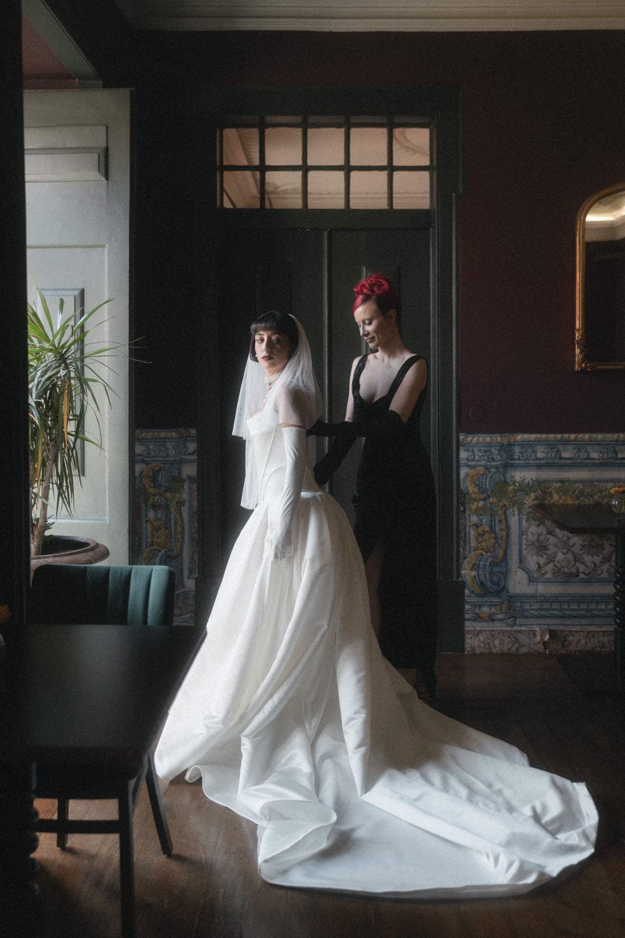 Inside a moody, artsy destination wedding in Portugal