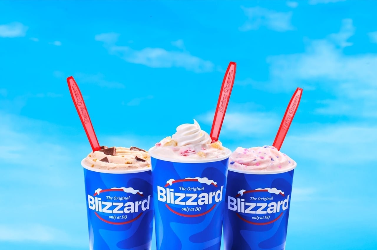 Three Dairy Queen Blizzards