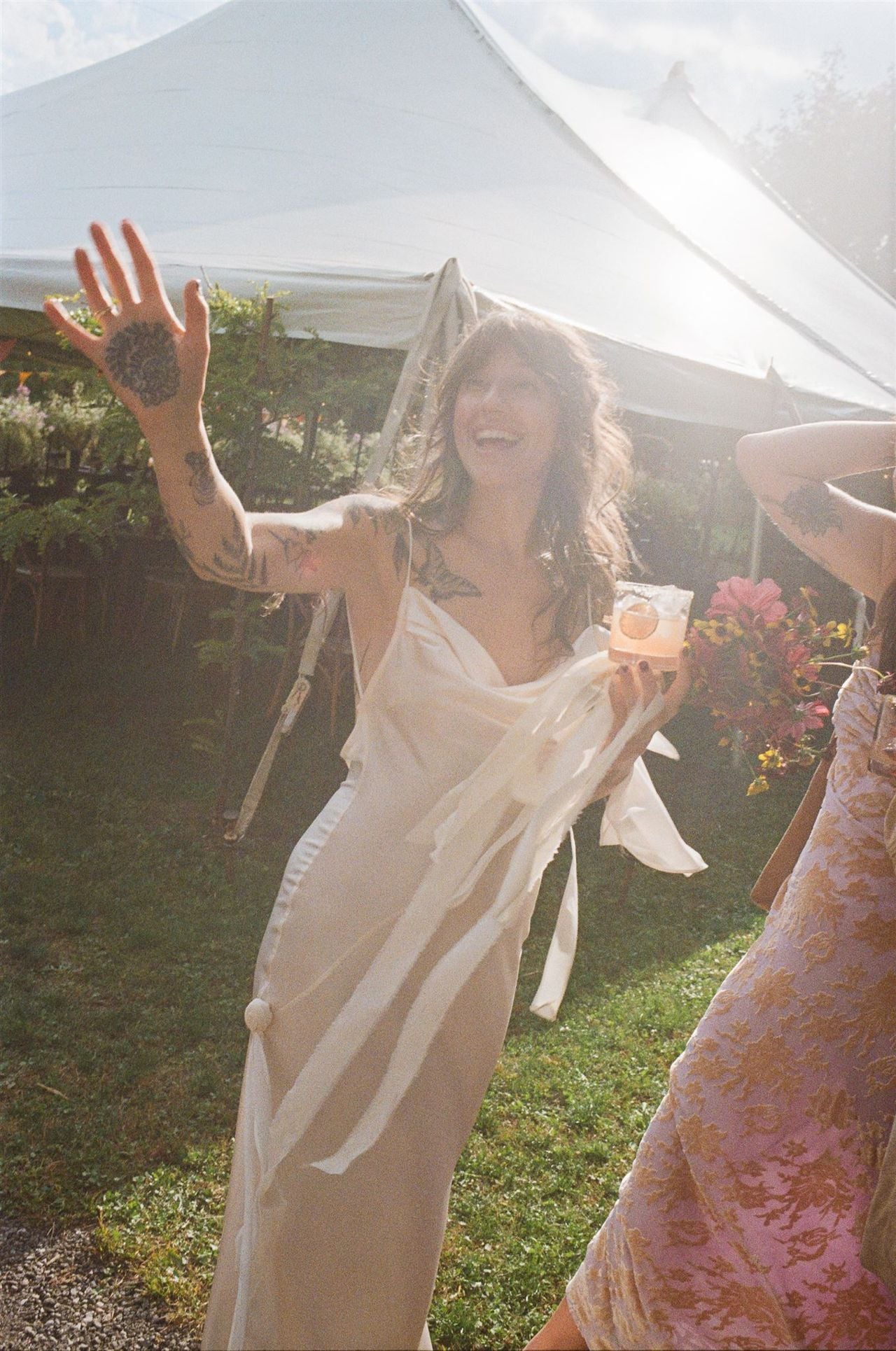 Inside a DIY cabin wedding that turned into a forest rave