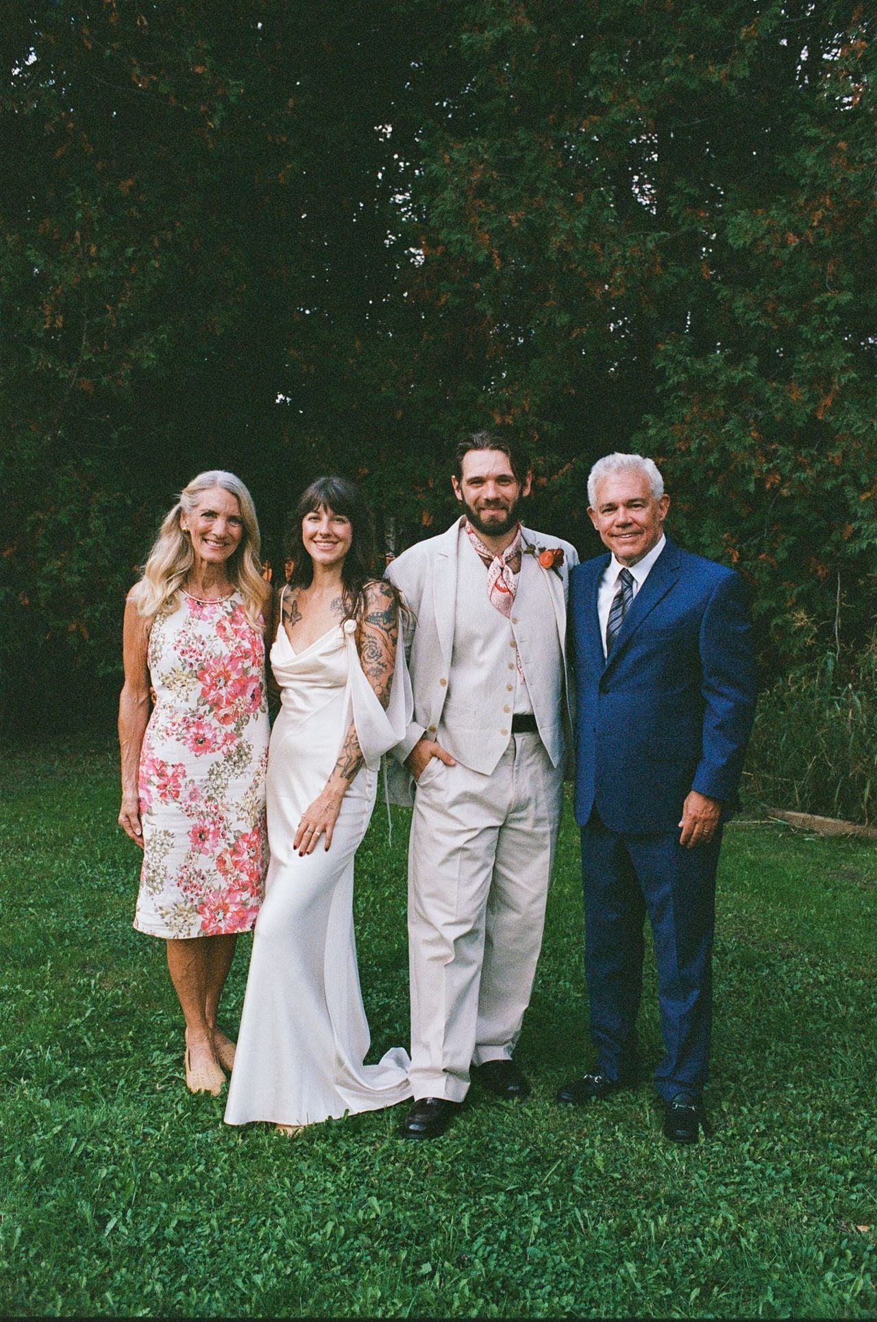 Inside a DIY cabin wedding that turned into a forest rave