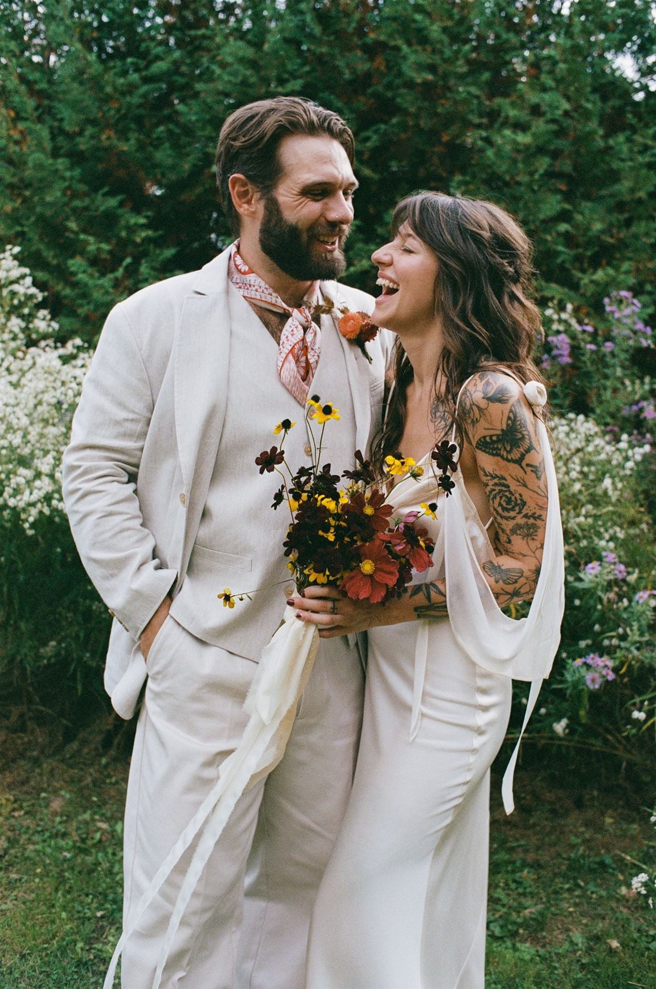 Inside a DIY cabin wedding that turned into a forest rave