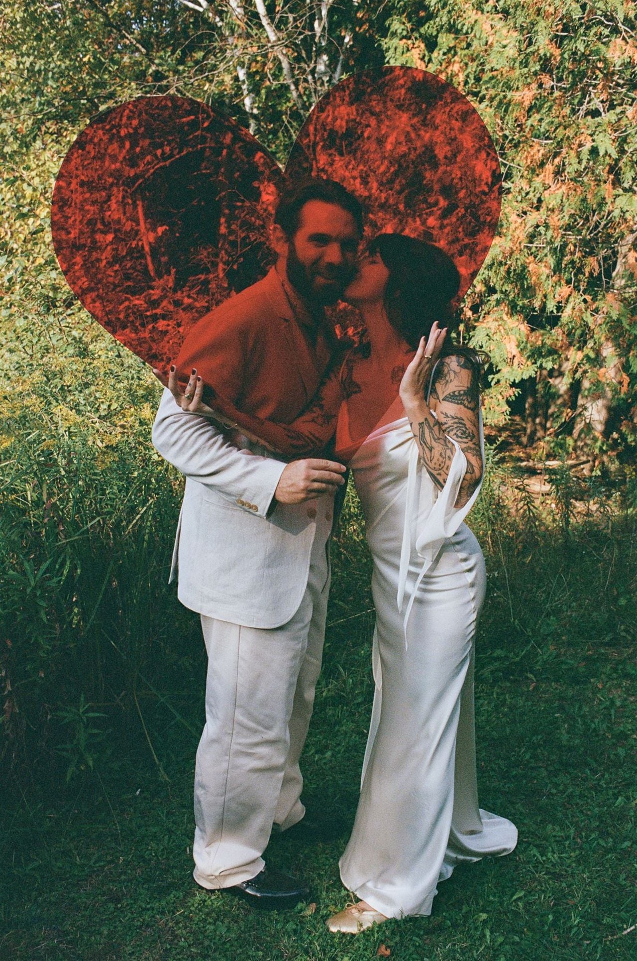 Inside a DIY cabin wedding that turned into a forest rave