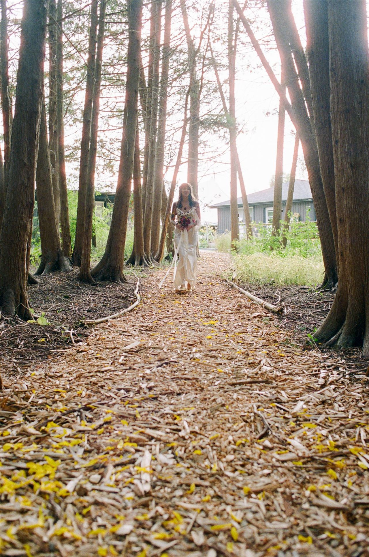 Inside a DIY cabin wedding that turned into a forest rave