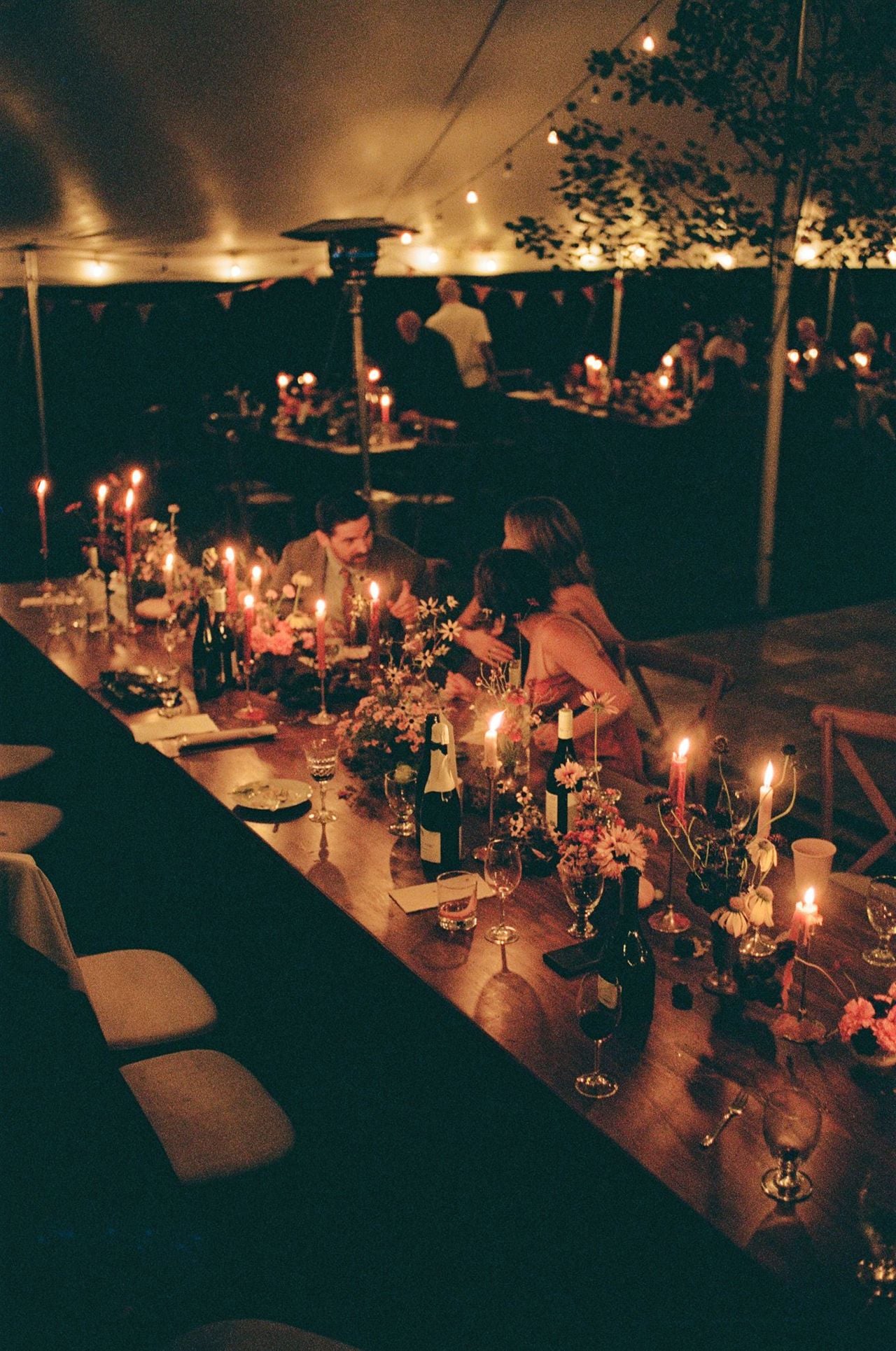 Inside a DIY cabin wedding that turned into a forest rave