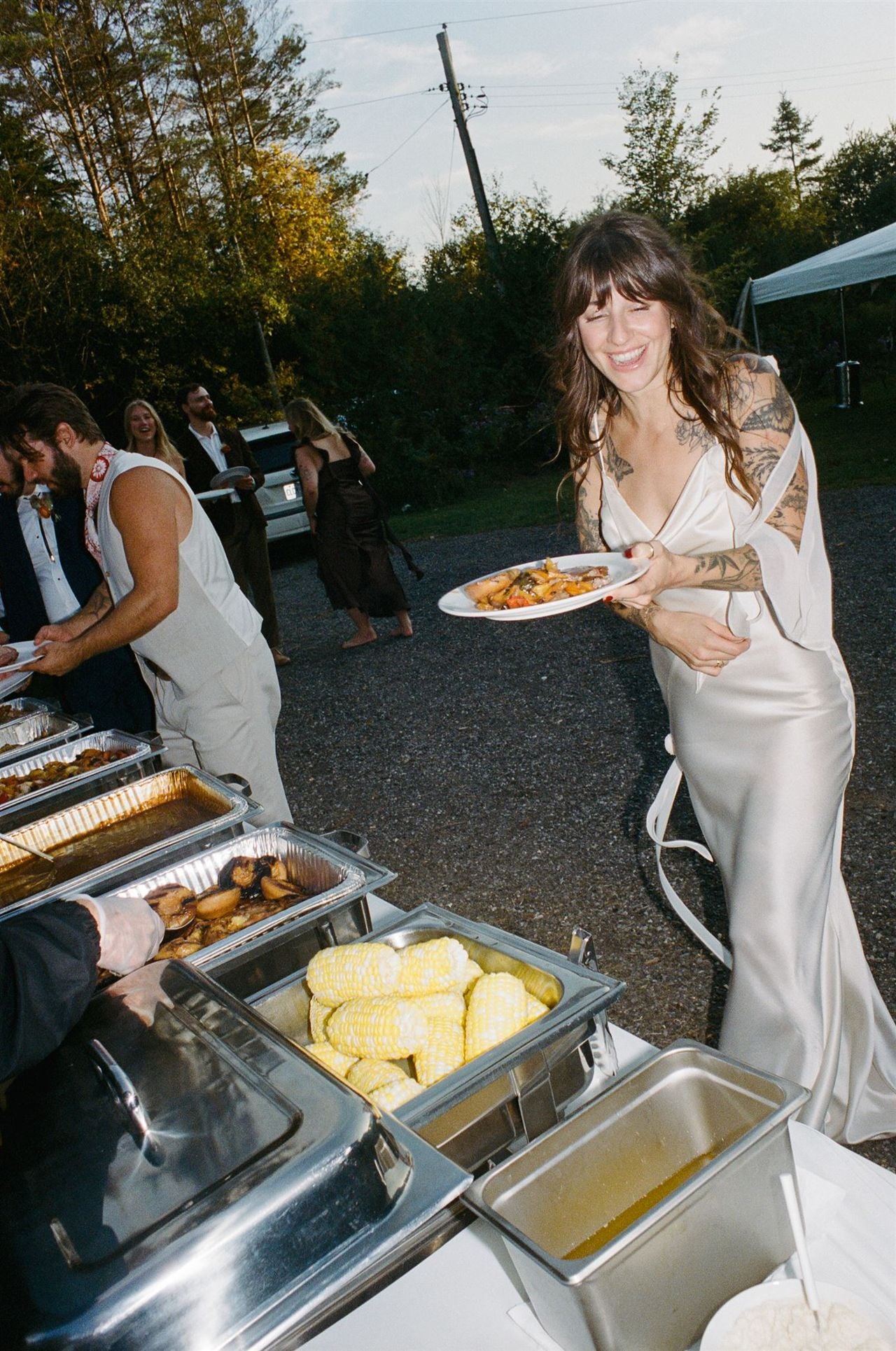 Inside a DIY cabin wedding that turned into a forest rave