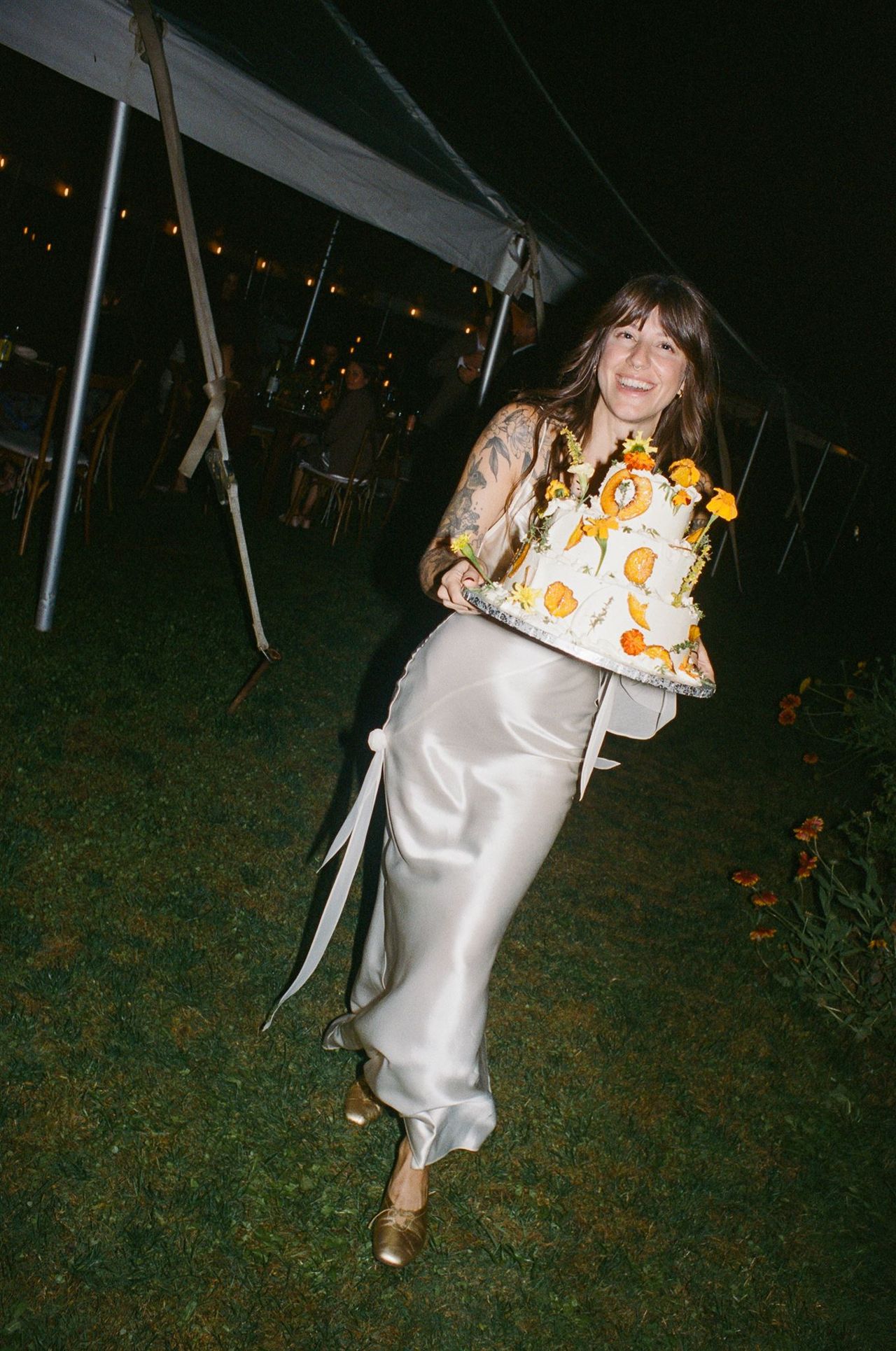 Inside a DIY cabin wedding that turned into a forest rave
