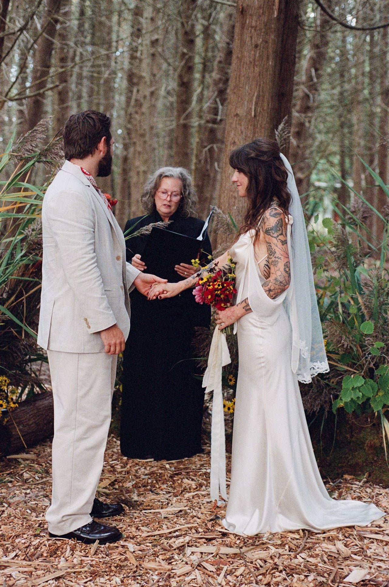 Inside a DIY cabin wedding that turned into a forest rave