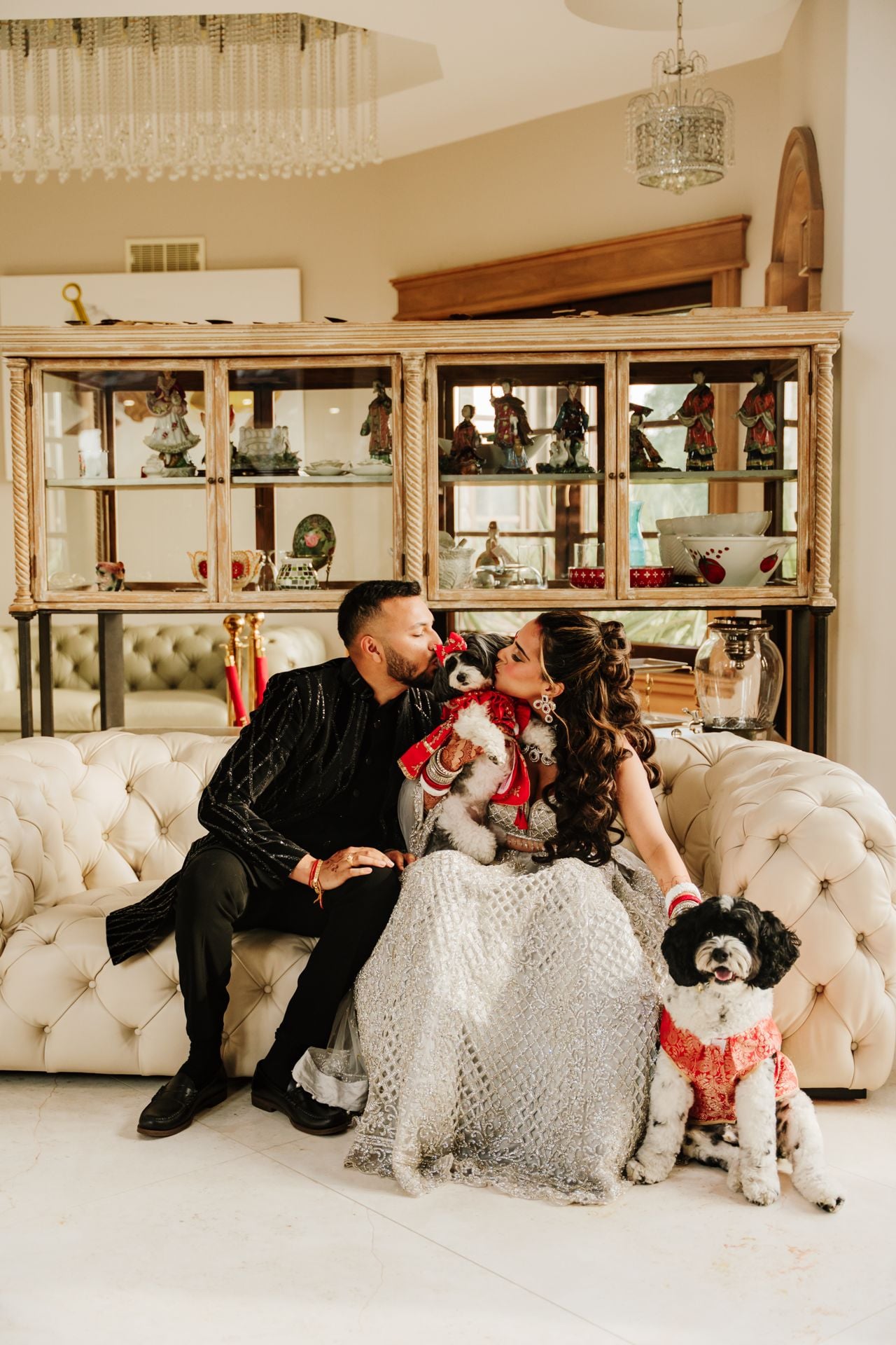 Two dog lovers marry in a lavish five-day canine-friendly celebration