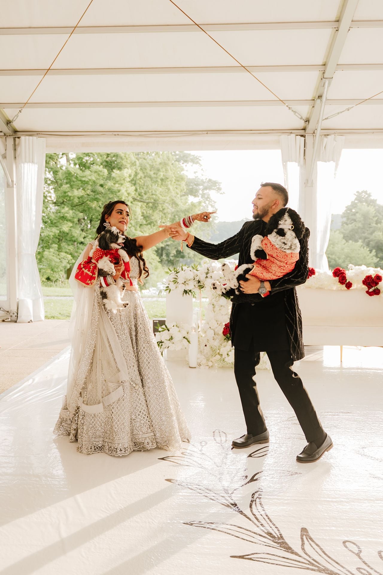 Two dog lovers marry in a lavish five-day canine-friendly celebration