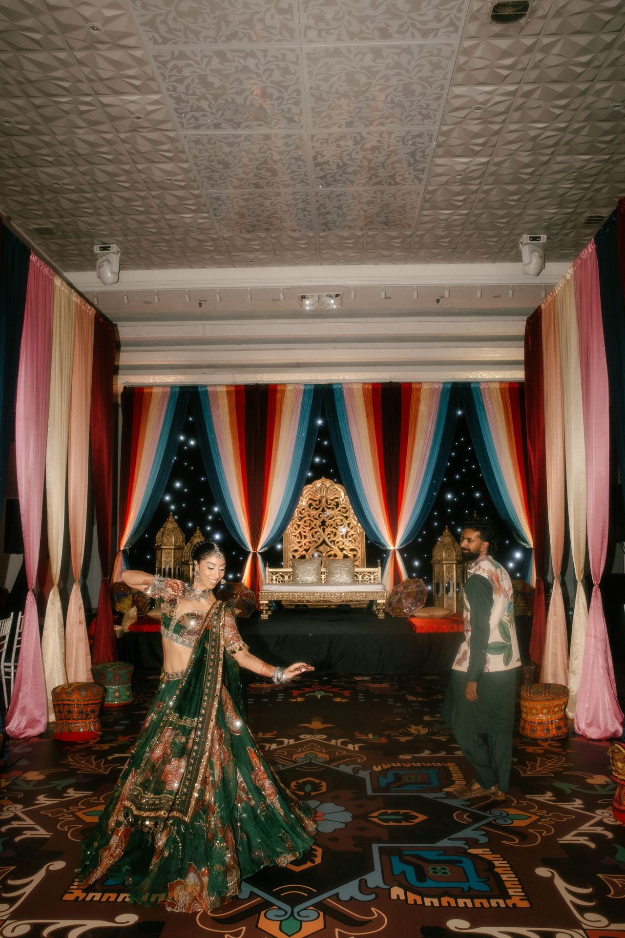 Inside the rhythmic Bollywood-inspired wedding of two competitive dancers