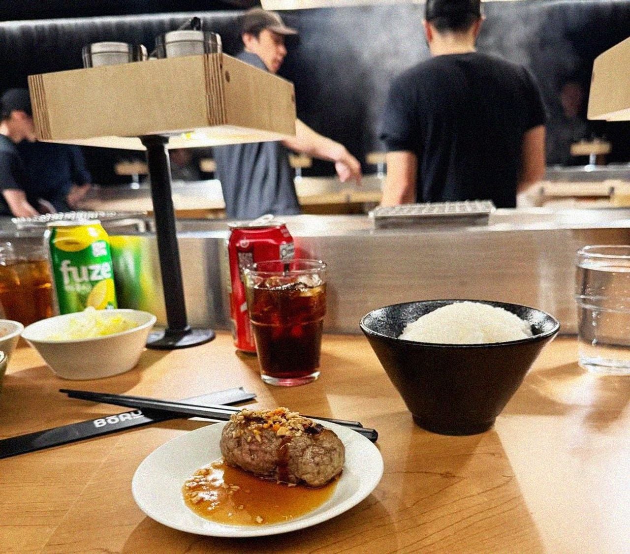 A Japanese hambagu meal at Boru Toronto