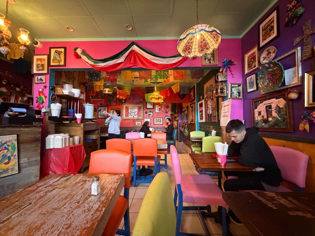 The dining room at Comal y Canela