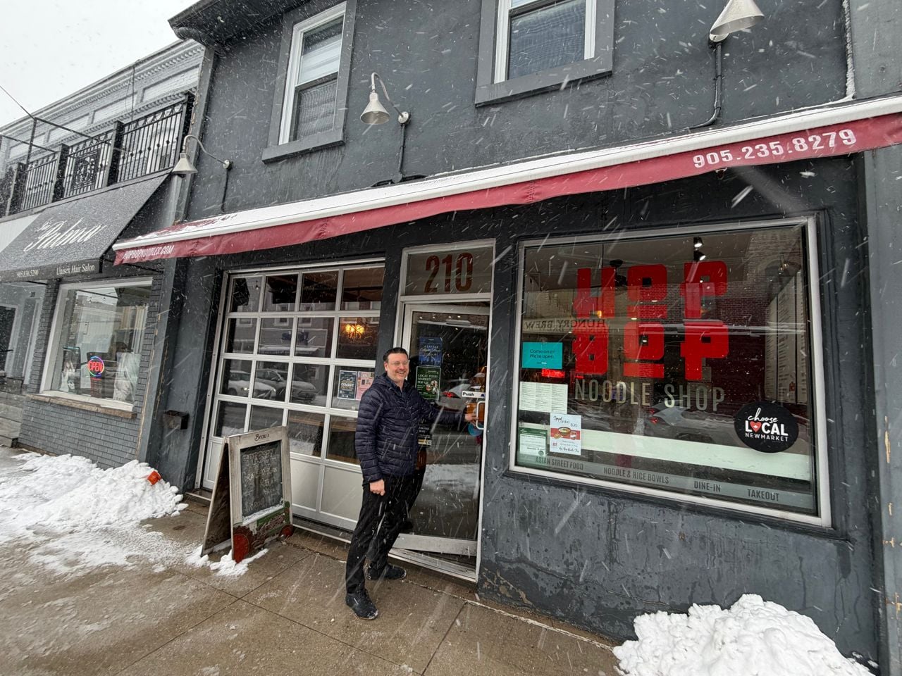 The exterior of Hop Bop Noodle Shop