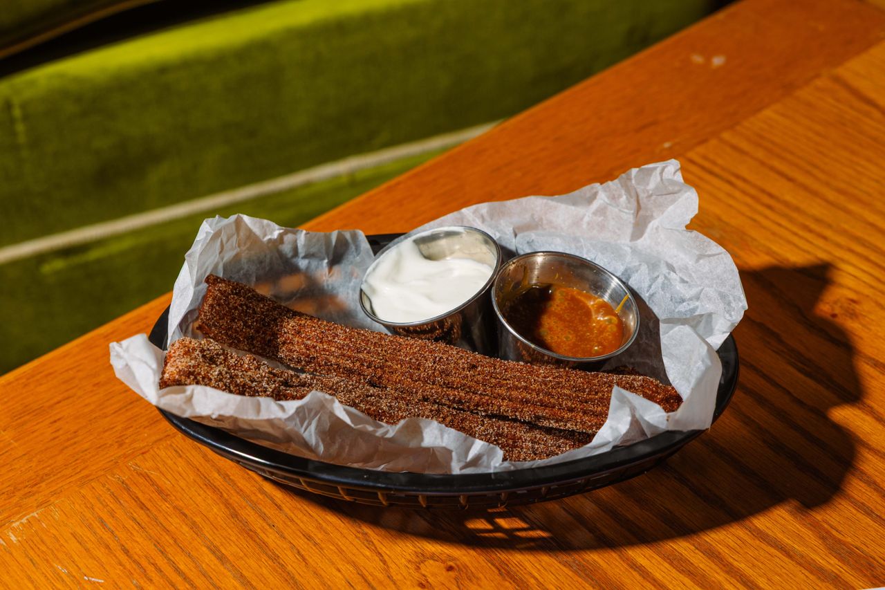 A basket of churros