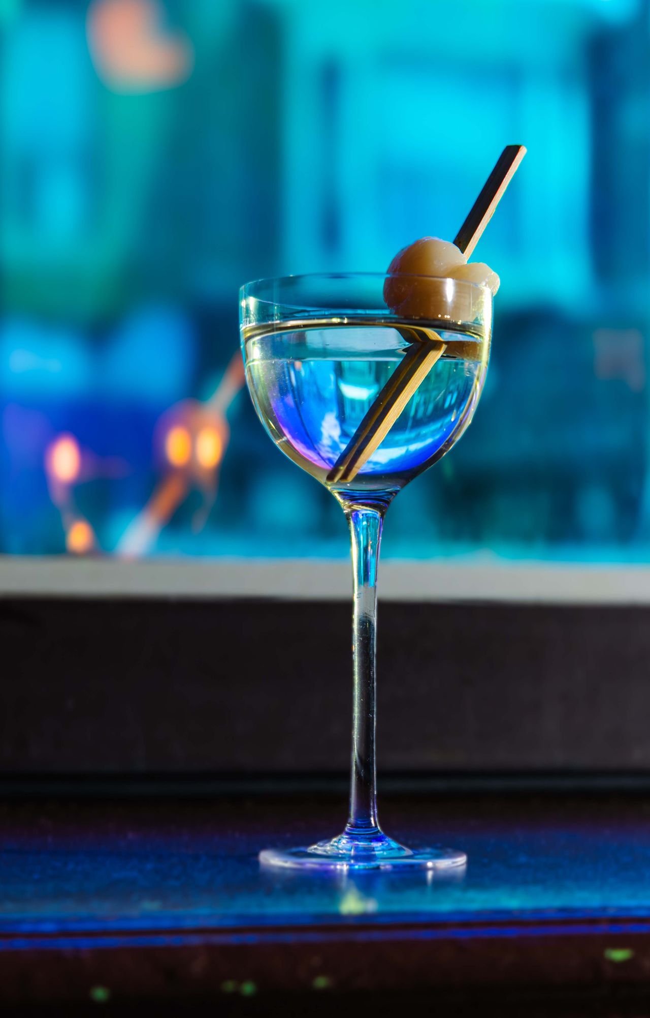 A lychee martini
