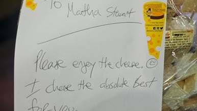 Cheese Boutique made a custom order for Martha Stewart