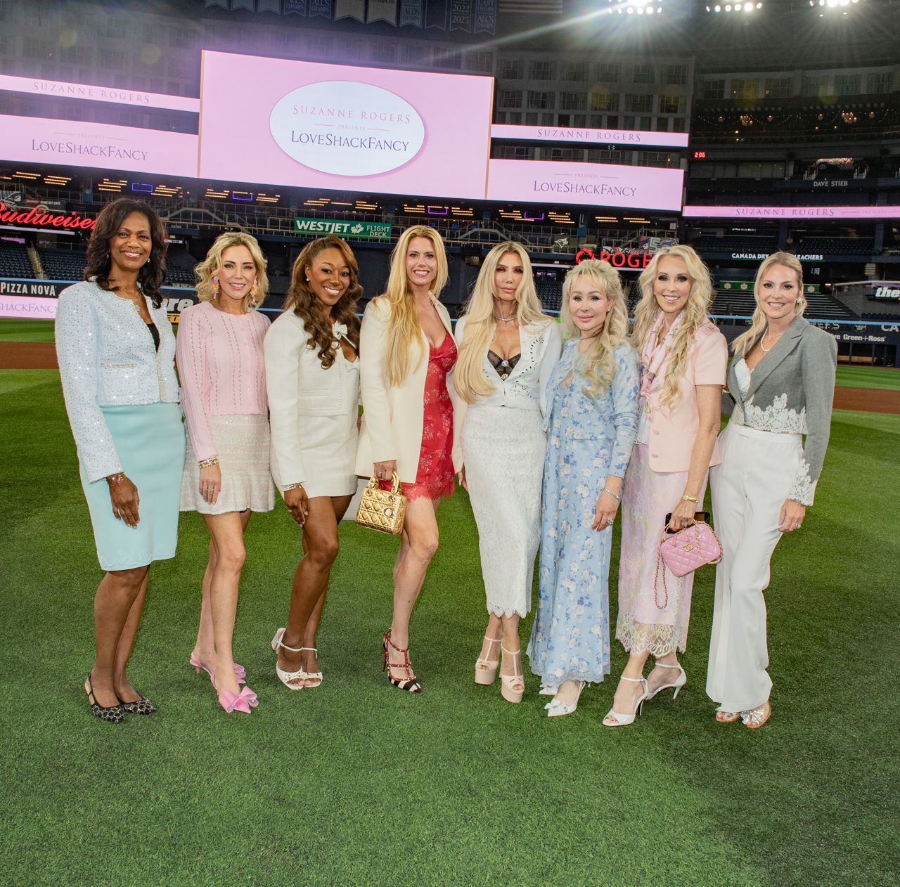 What went down at a frilly fashion show hosted by Suzanne Rogers