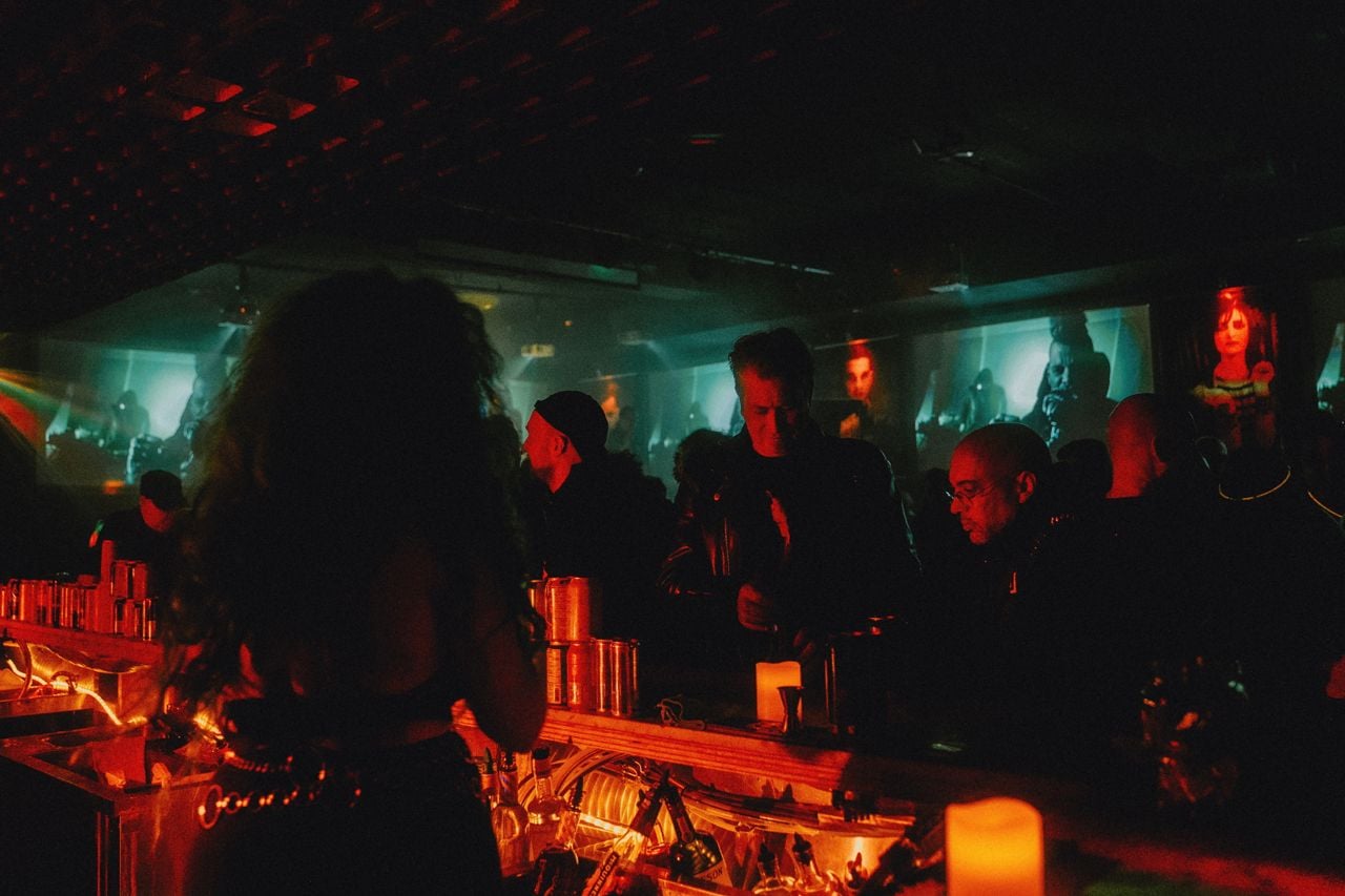 People dancing in a club