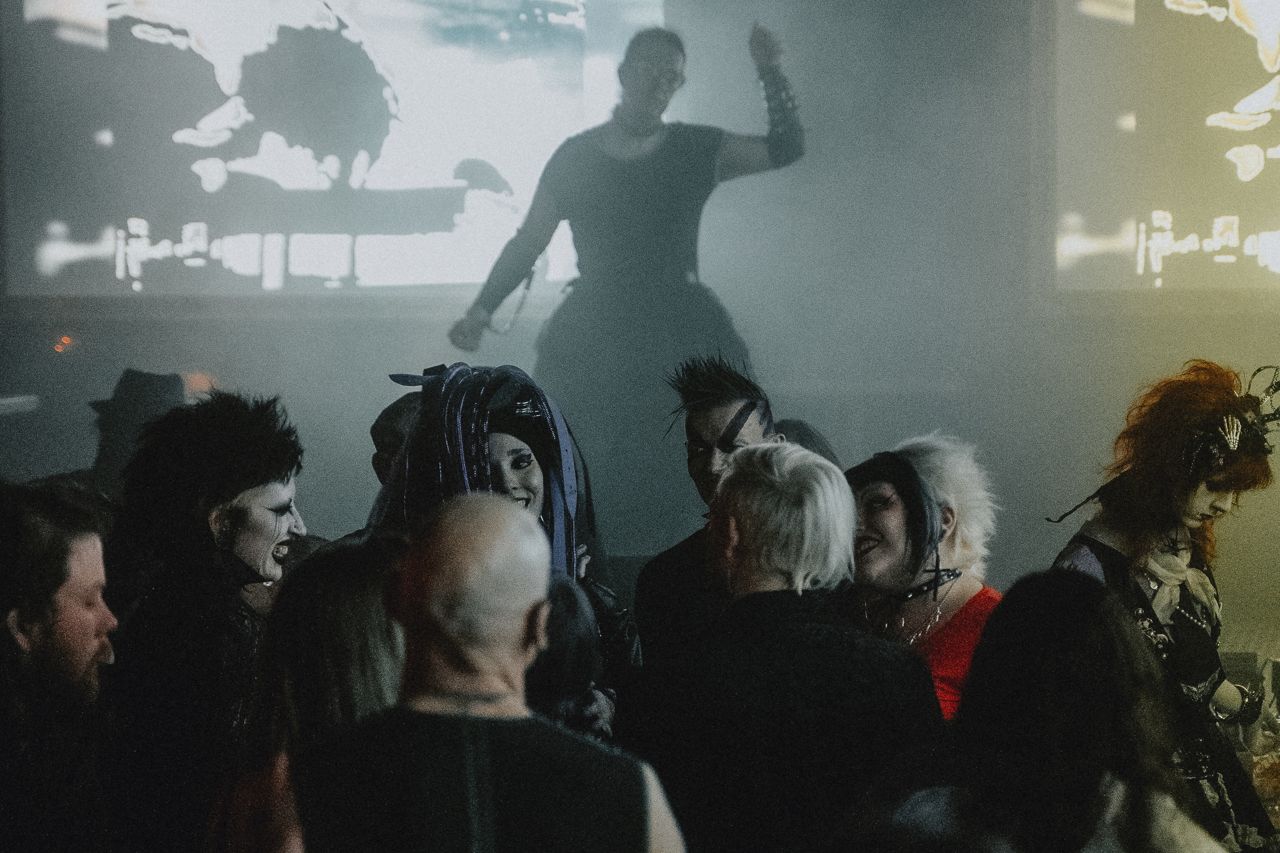 People dancing at a nightclub